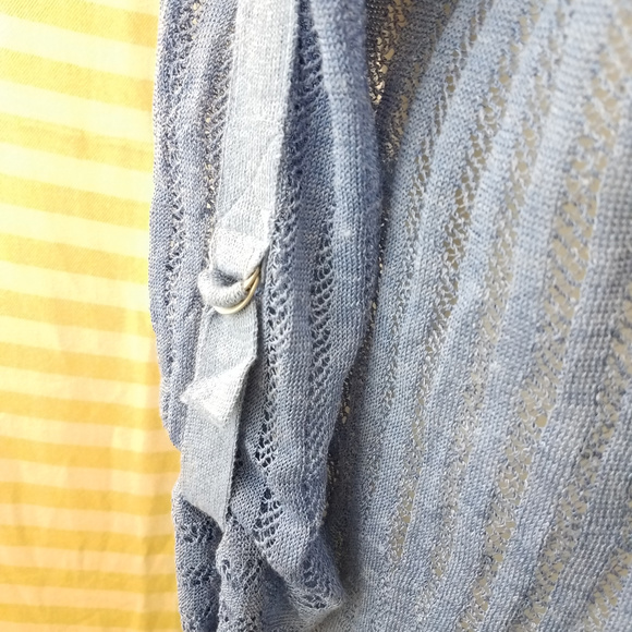 NIC + ZOE Sheer Nights Cardigan Duster Open Front - Picture 7 of 8